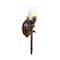 18'' Brown Glass Traditional Candle Wall Sconce